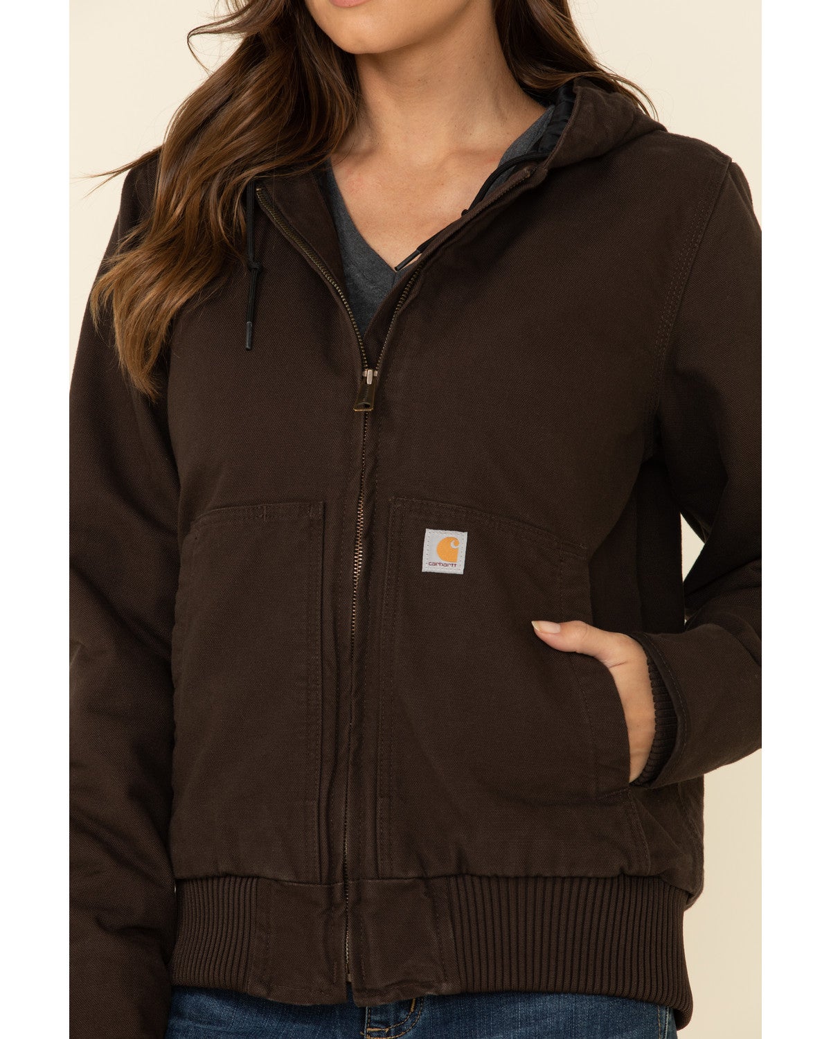 Carhartt Women's Dark Brown Washed Duck Active Jacket Sheplers