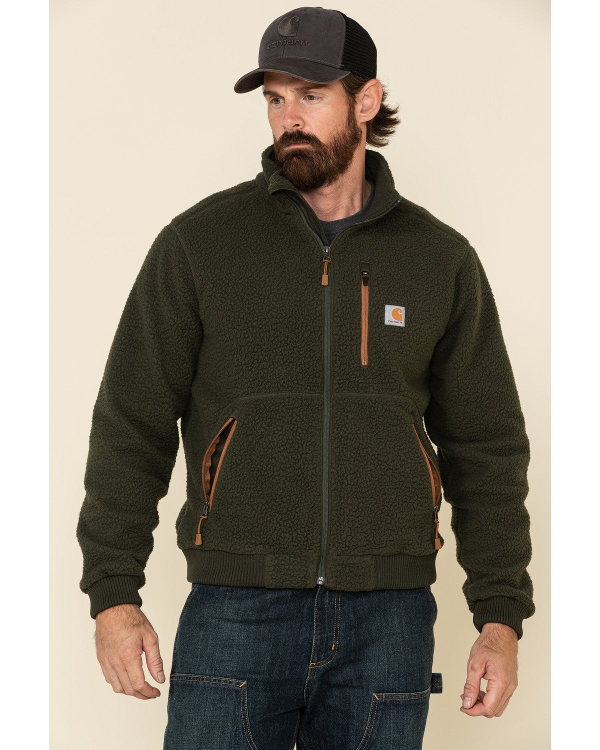 Carhartt Men's Fleece Zip-Front Work 