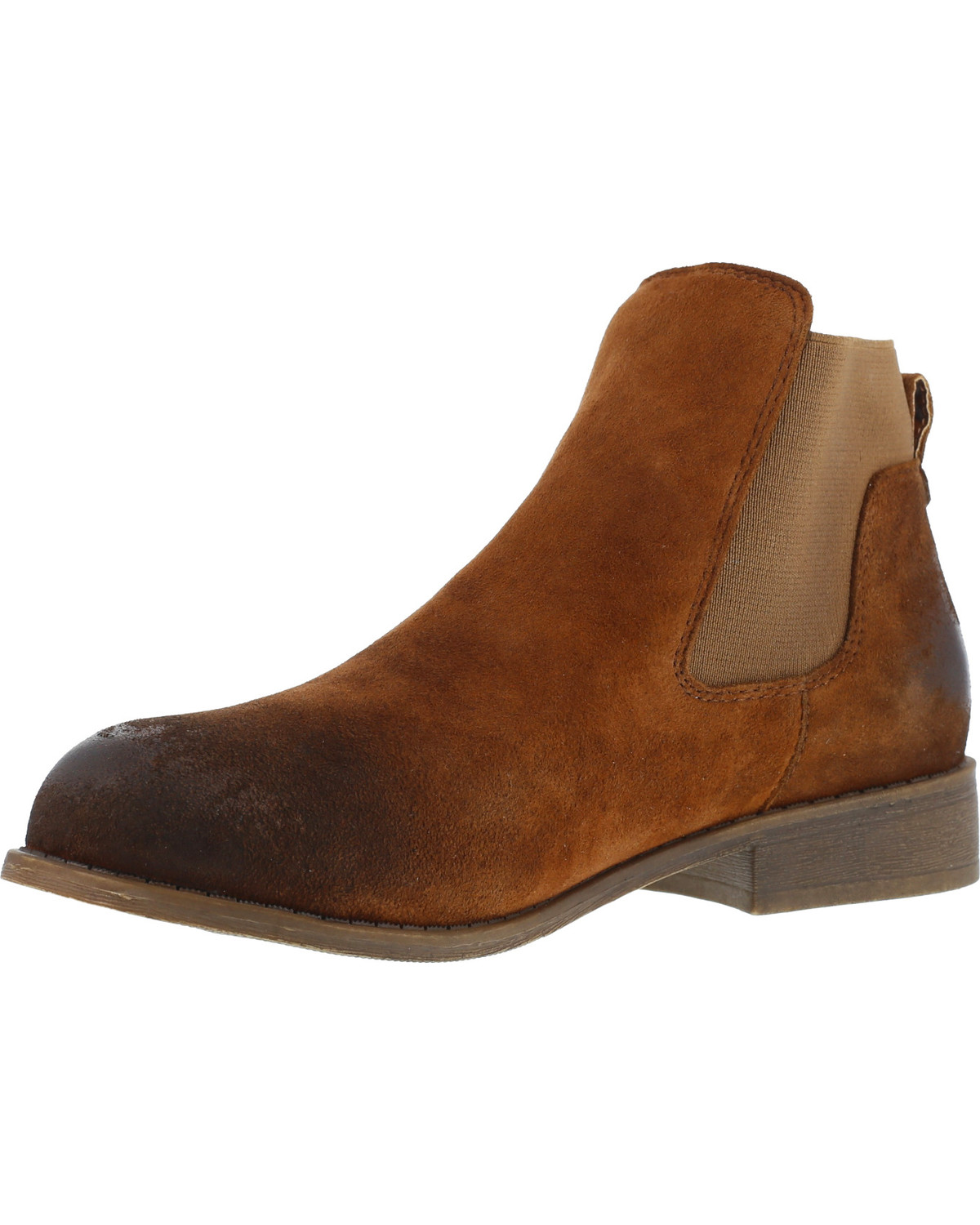 crimson elastic gore booties