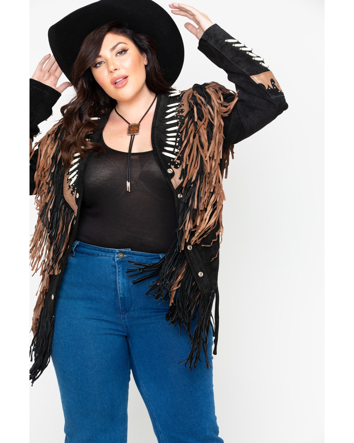 Liberty Wear Black Fringe Leather Jacket - Plus | Sheplers (1200 x 1500 Pixel)