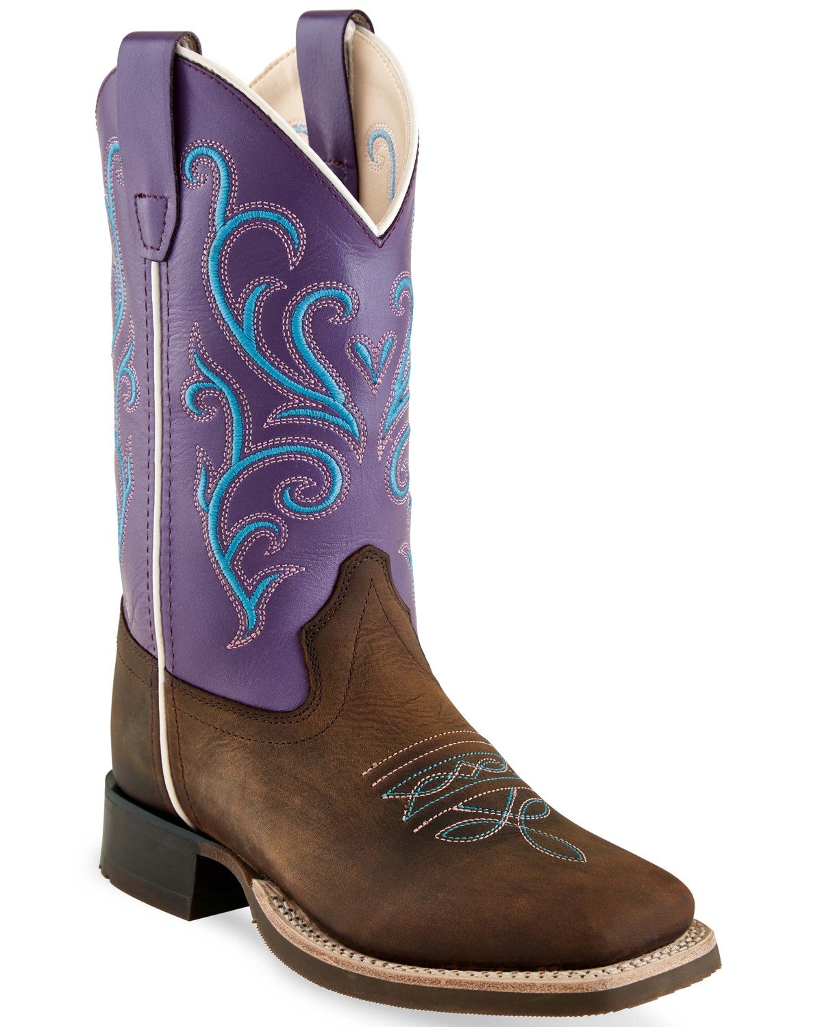 lucchese purple cowboy boots