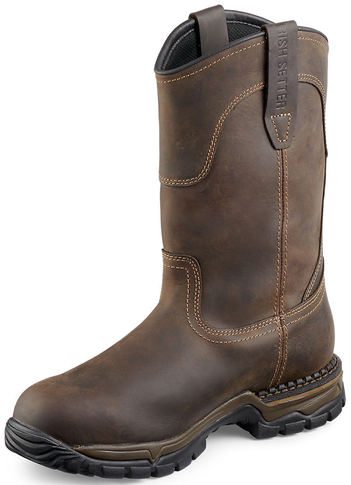 redwing slip on work boots