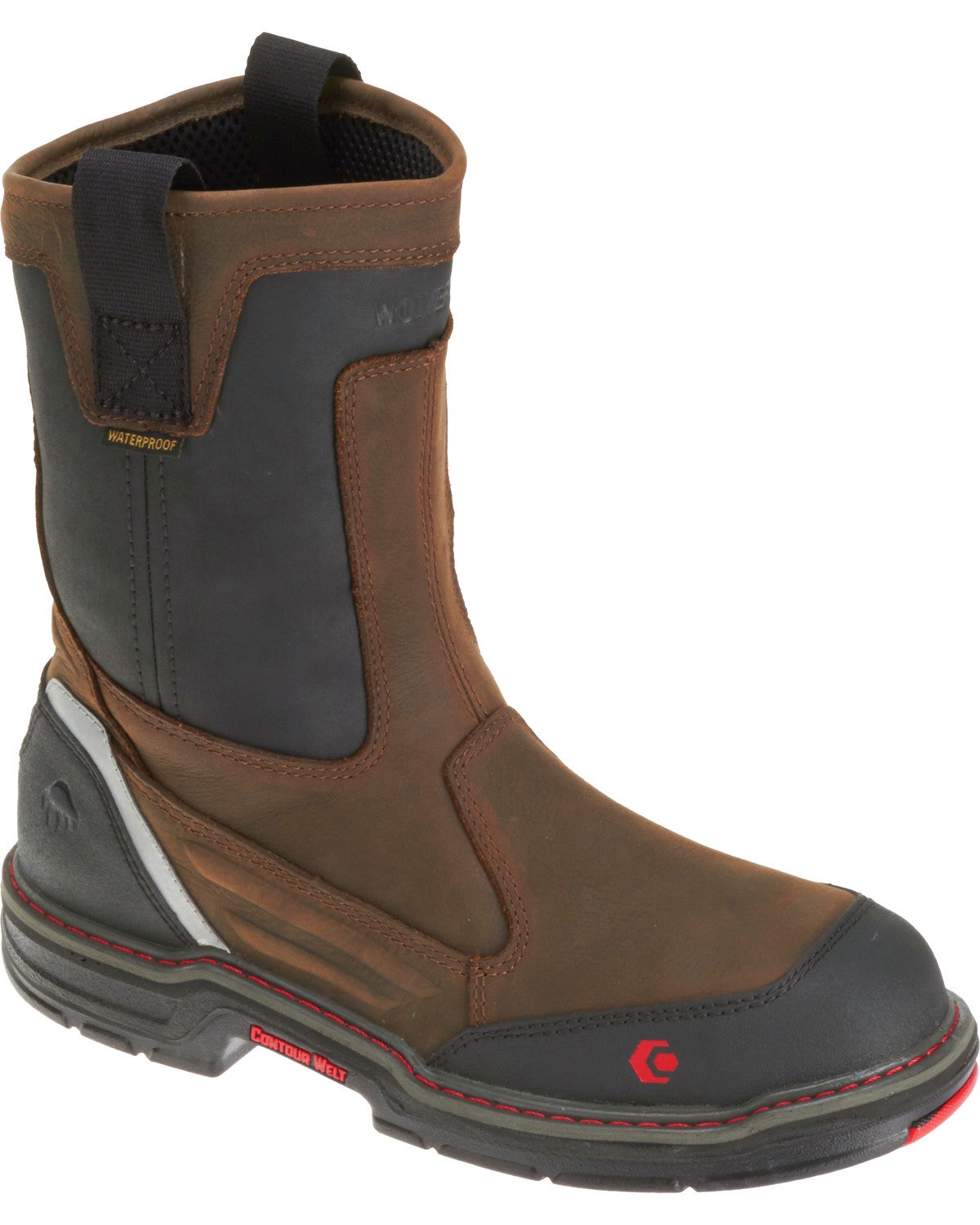 wolverine boots steel toe black