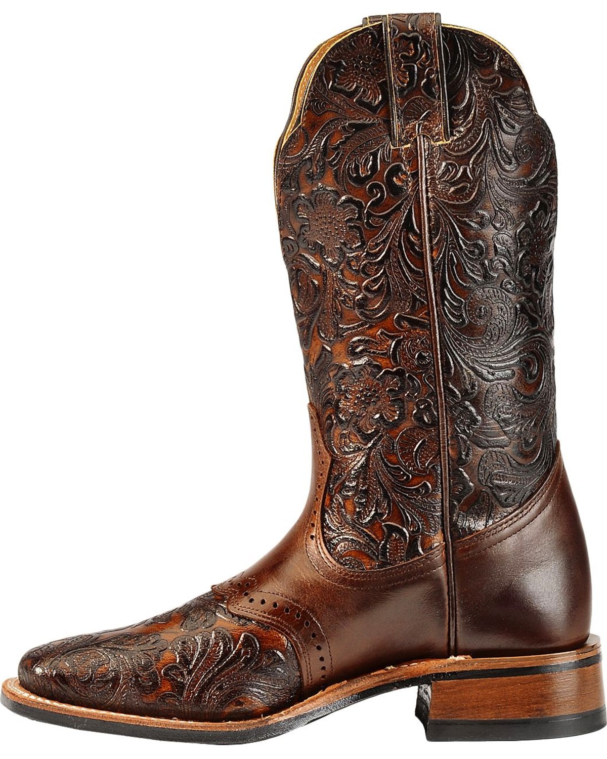 hand tooled cowgirl boots