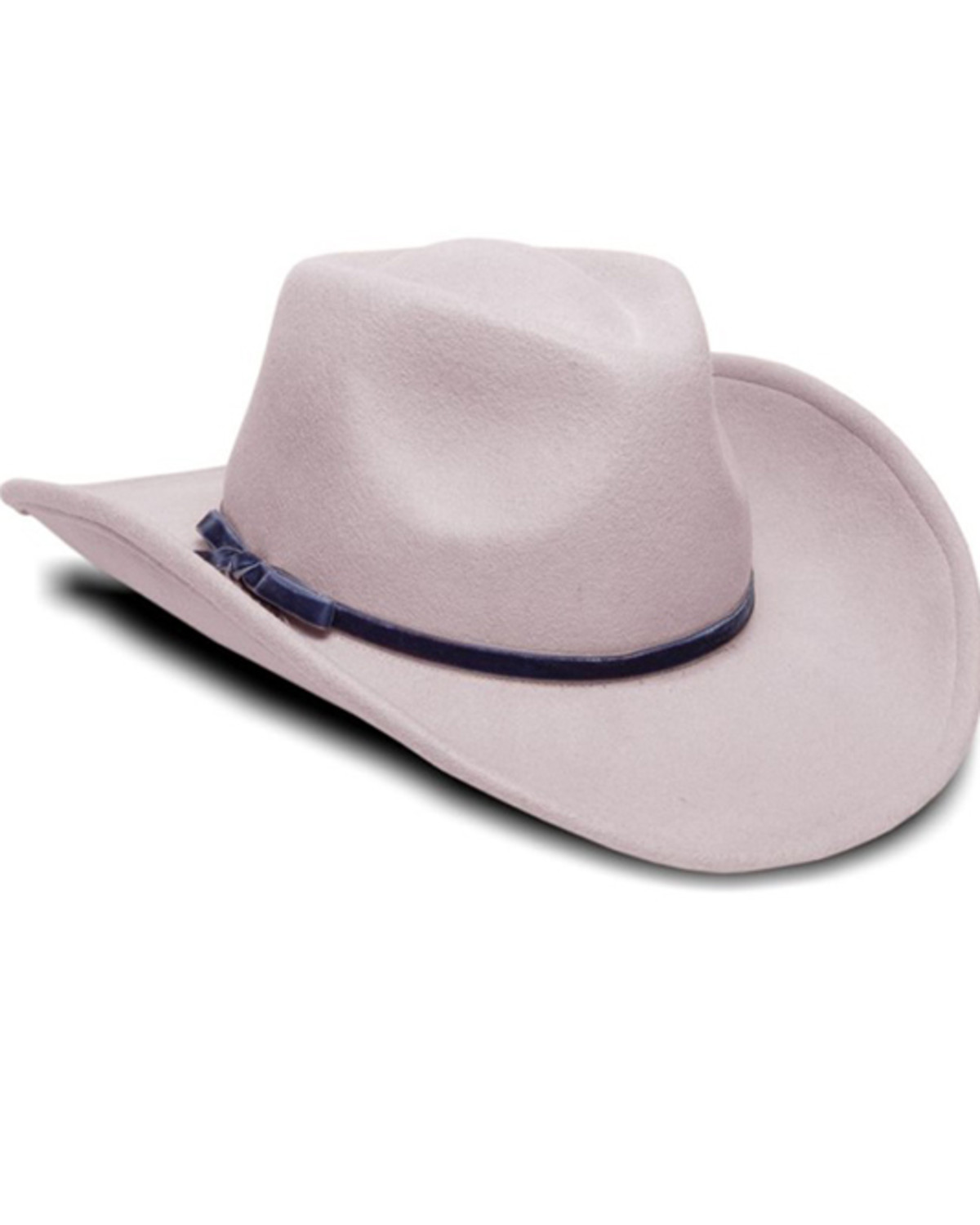 Nikki Beach Women's Mink & Blue Riley Wool Felt Western Fedora Hat