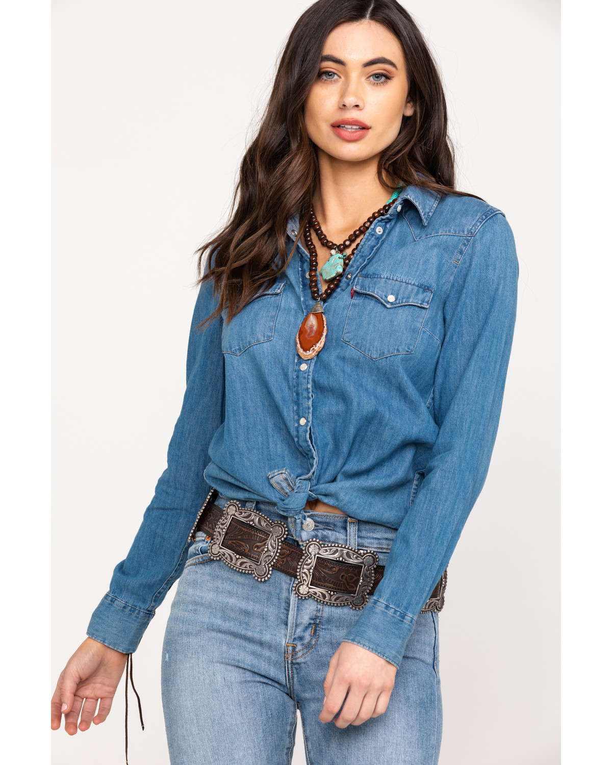 levis western shirt womens
