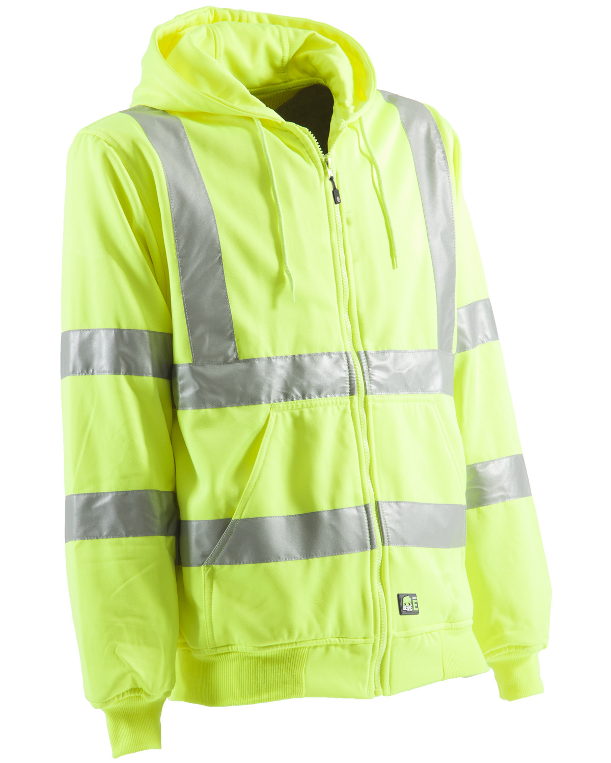 Berne Yellow Hi Visibility Lined Hooded Jacket Big Tall Sheplers