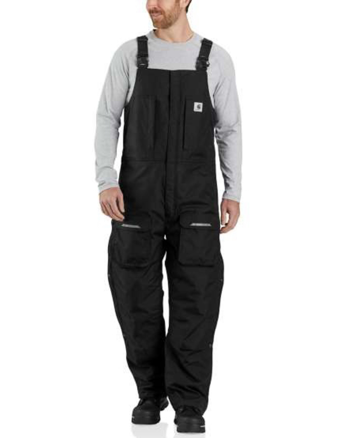 grey carhartt bibs