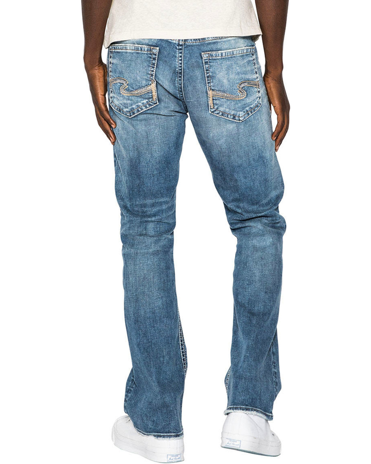 silver mens jeans