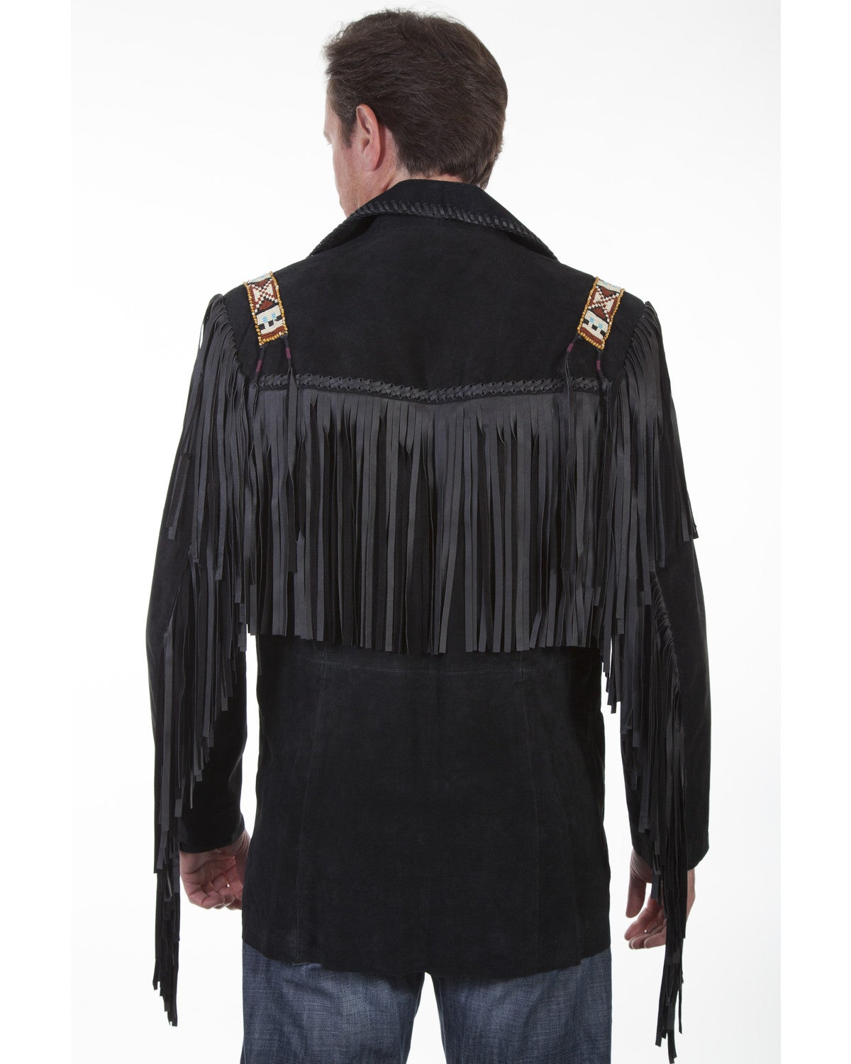 Scully Men's Boar Suede Fringe Jacket Sheplers