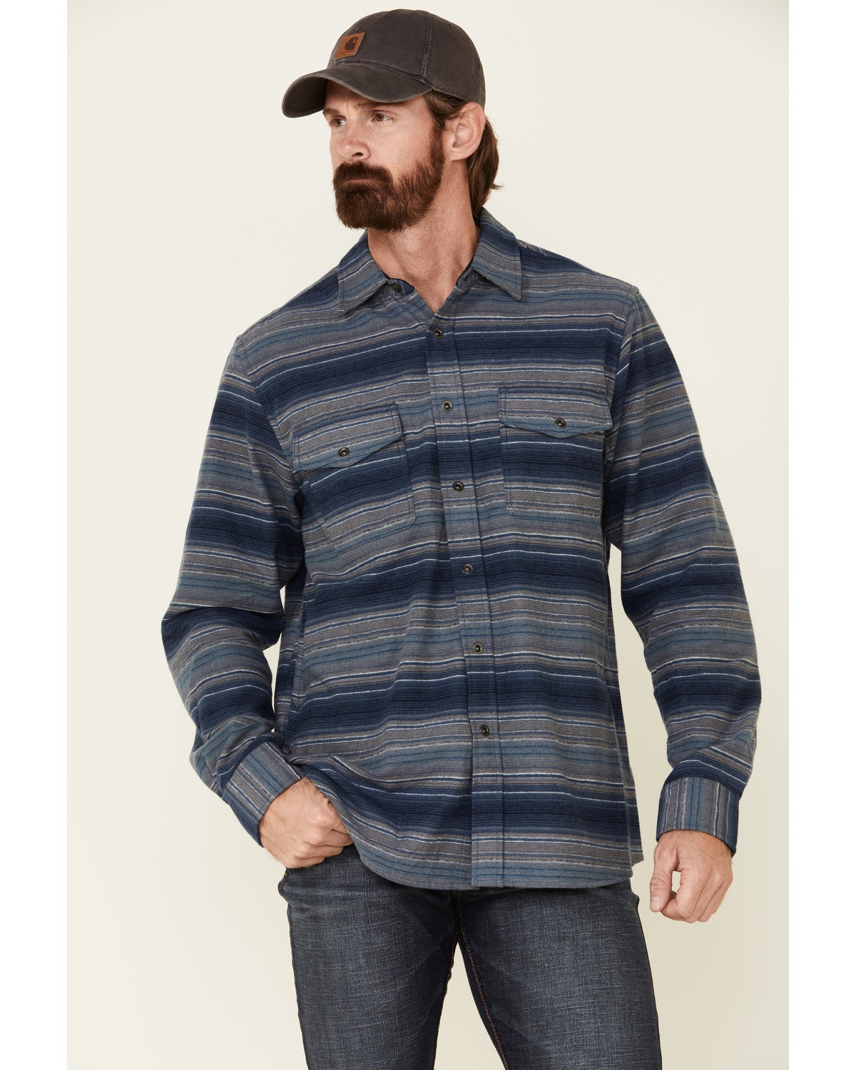 Mens striped flannel shirt Clearance