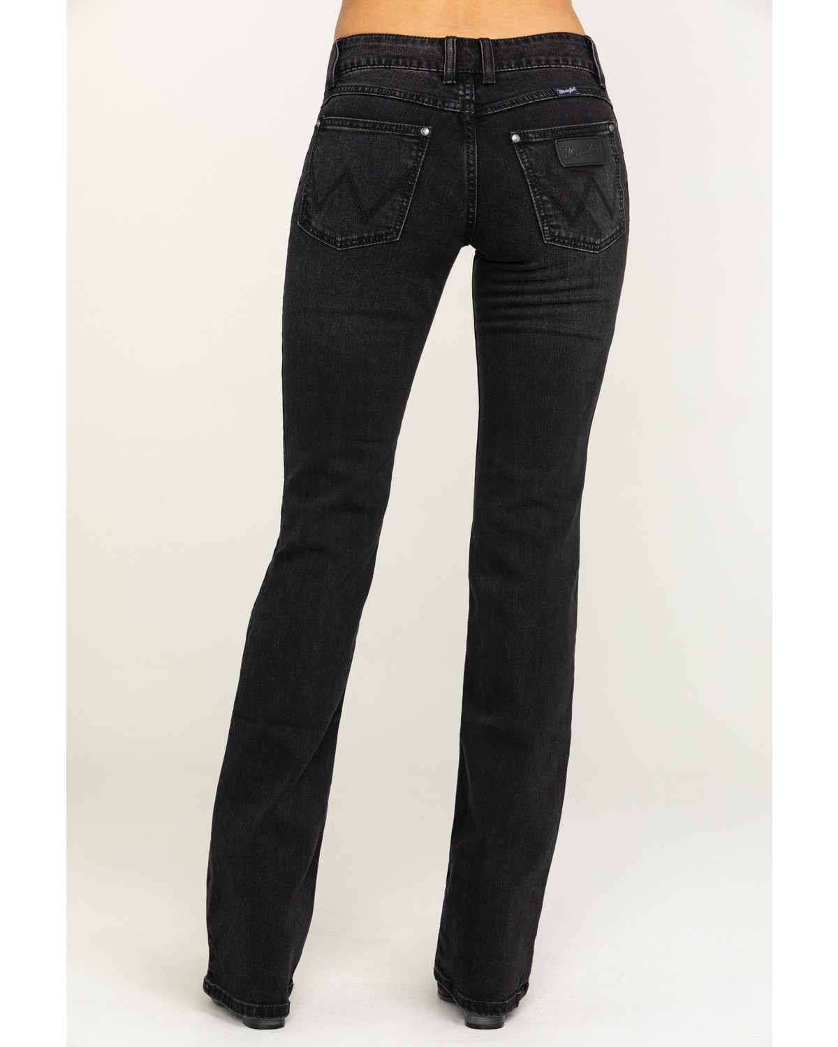 wrangler black bootcut jeans
