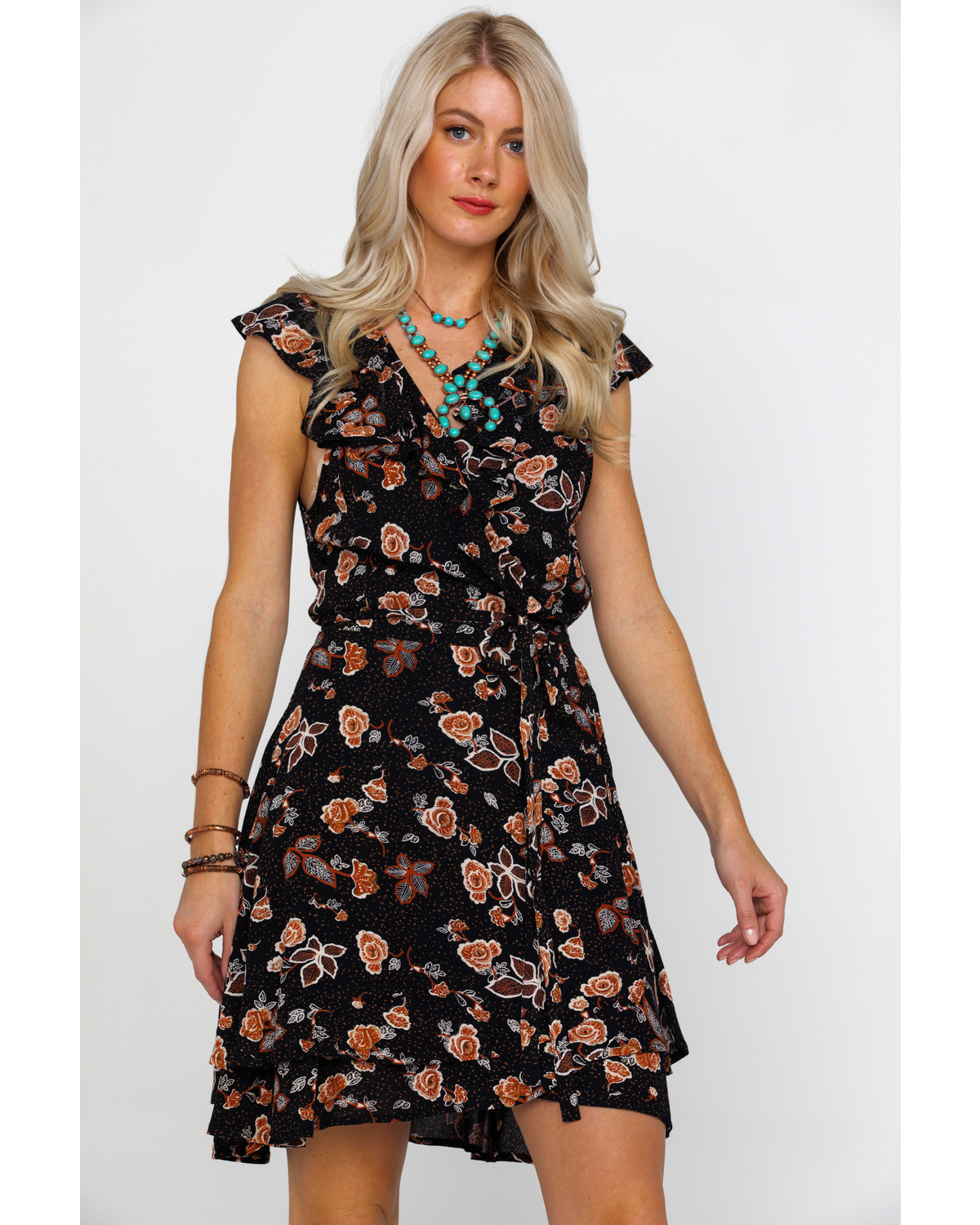 cowgirl print dress