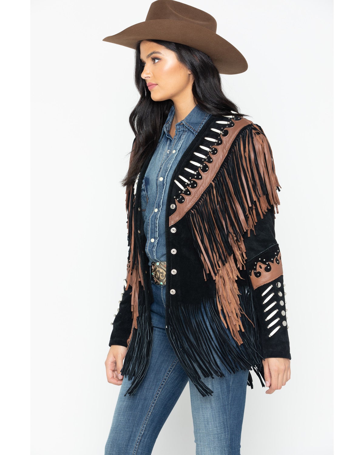 Liberty Wear Black Fringe Leather Jacket | Sheplers (1200 x 1500 Pixel)