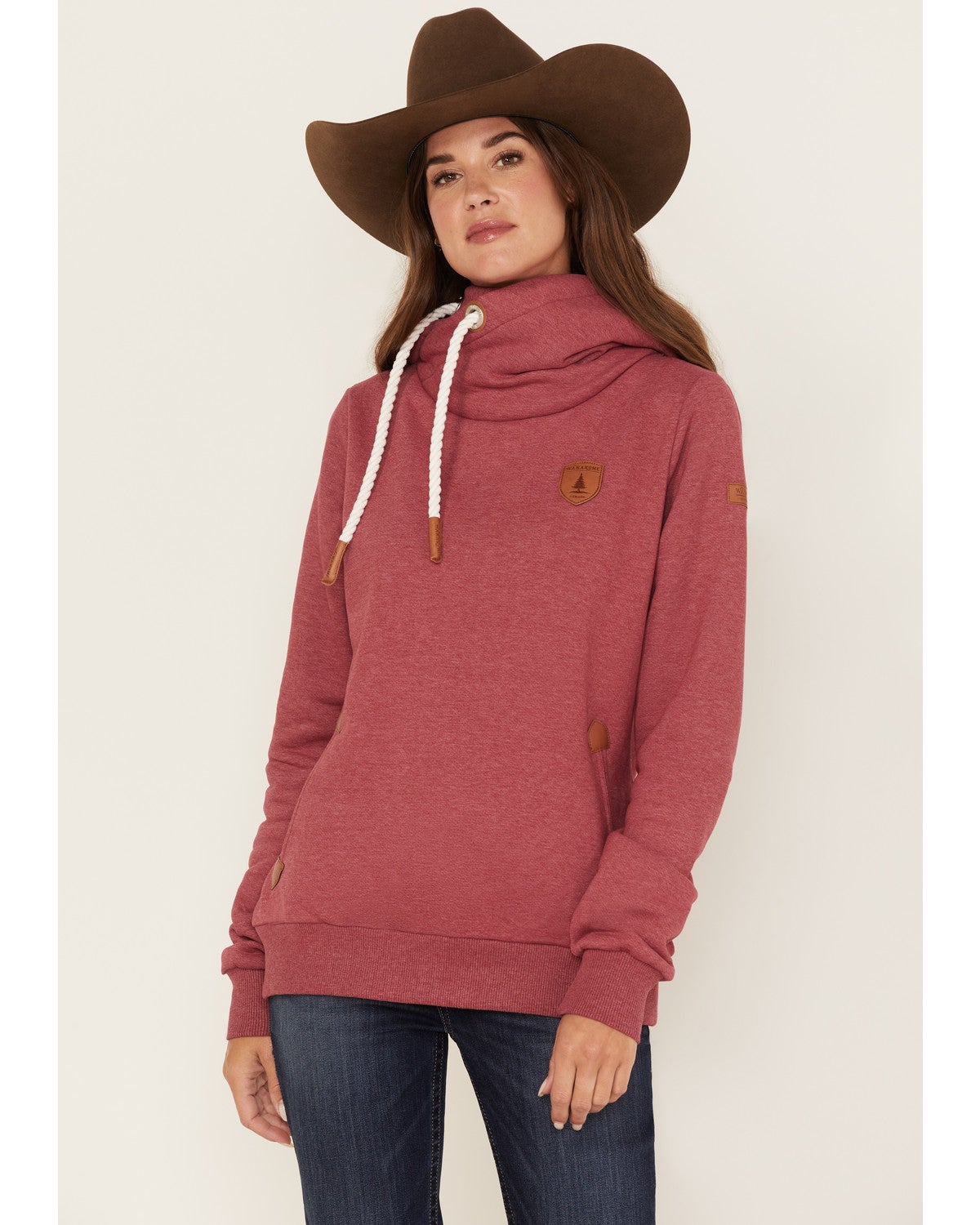 Wanakome Women's Artemis Cowl Neck Hoodie