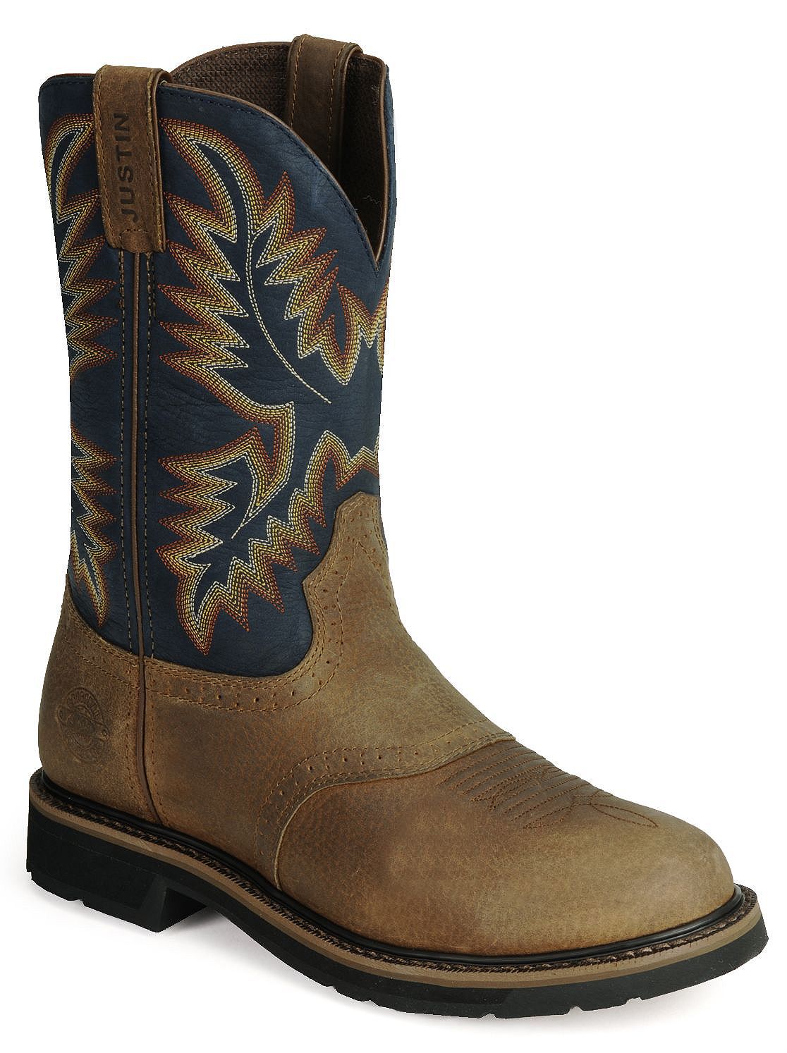 justin steel toe cowboy boots