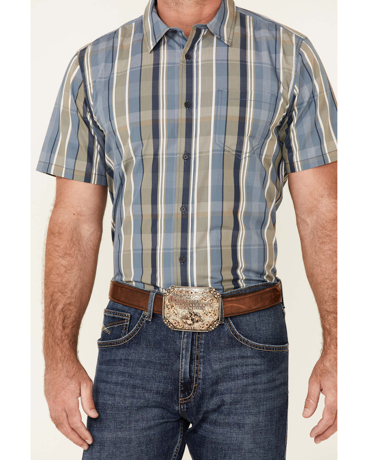 Gibson Men's Echo Plaid Short Sleeve Button-Down Western Shirt | Sheplers