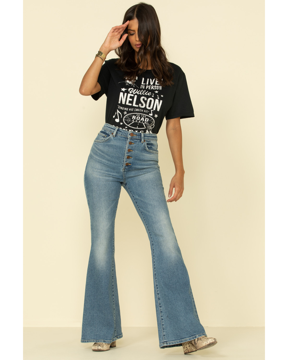 lee flare high rise jeans