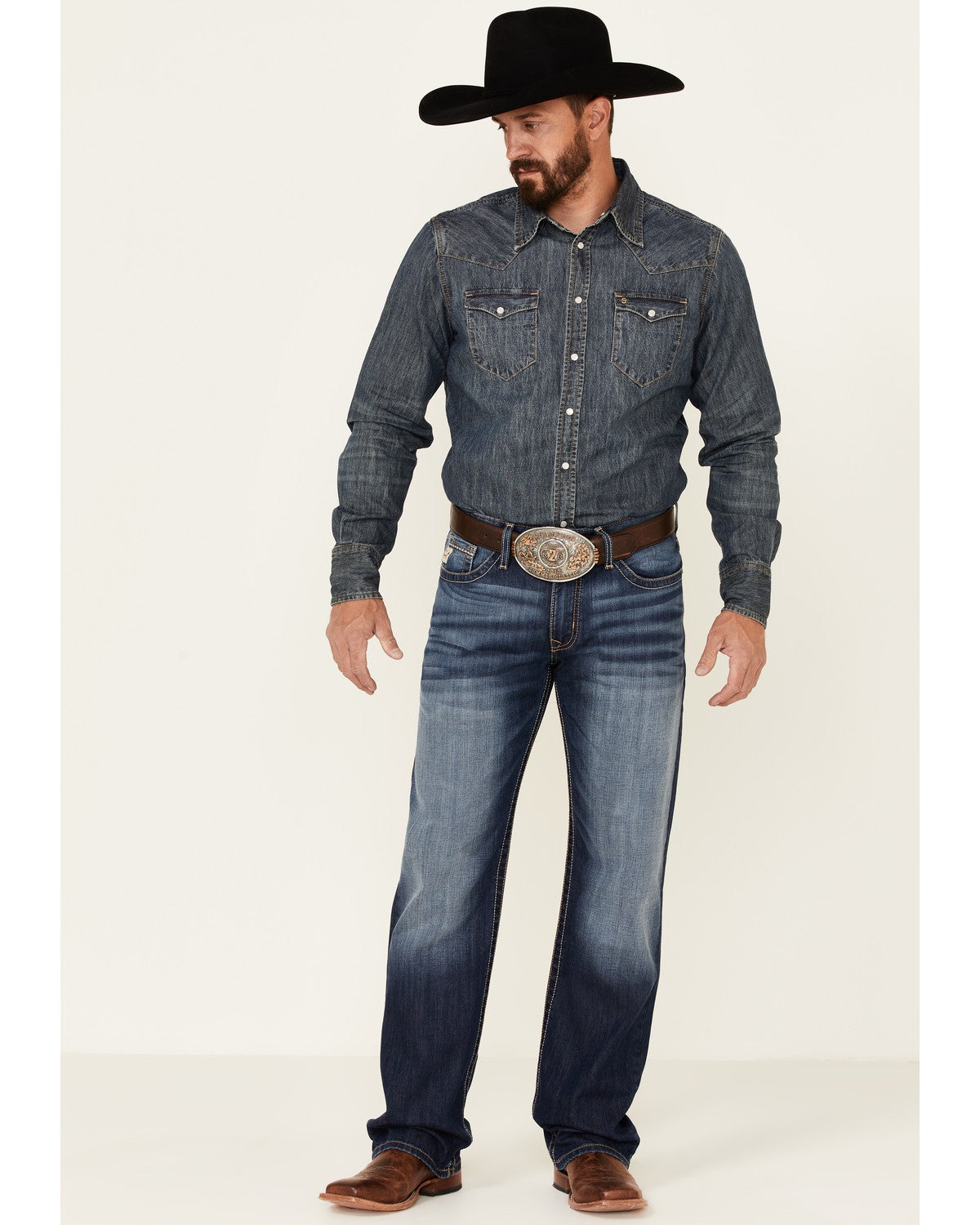 Cinch Men's Grant Dark Stonewash 