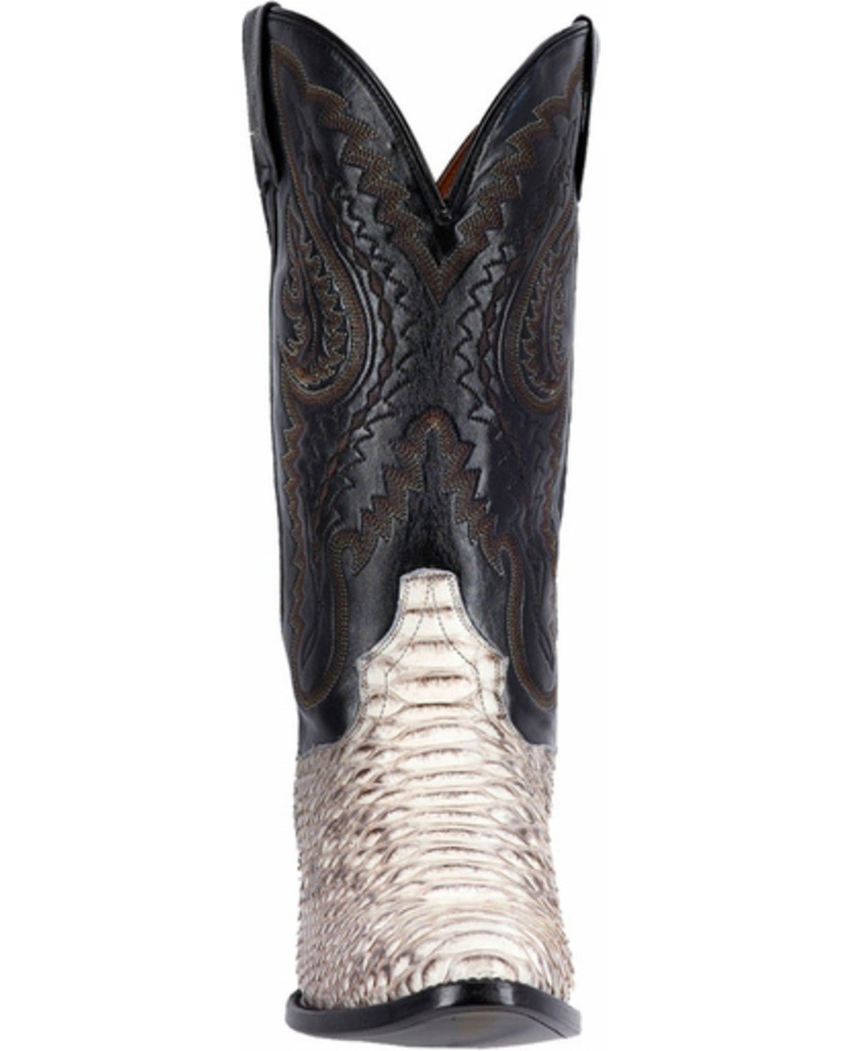 Dan Post Natural Omaha Python Cowboy Boots - Medium Toe 