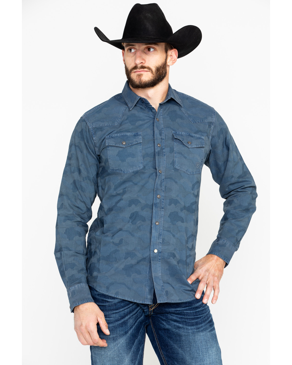 Camo western shirt clearance