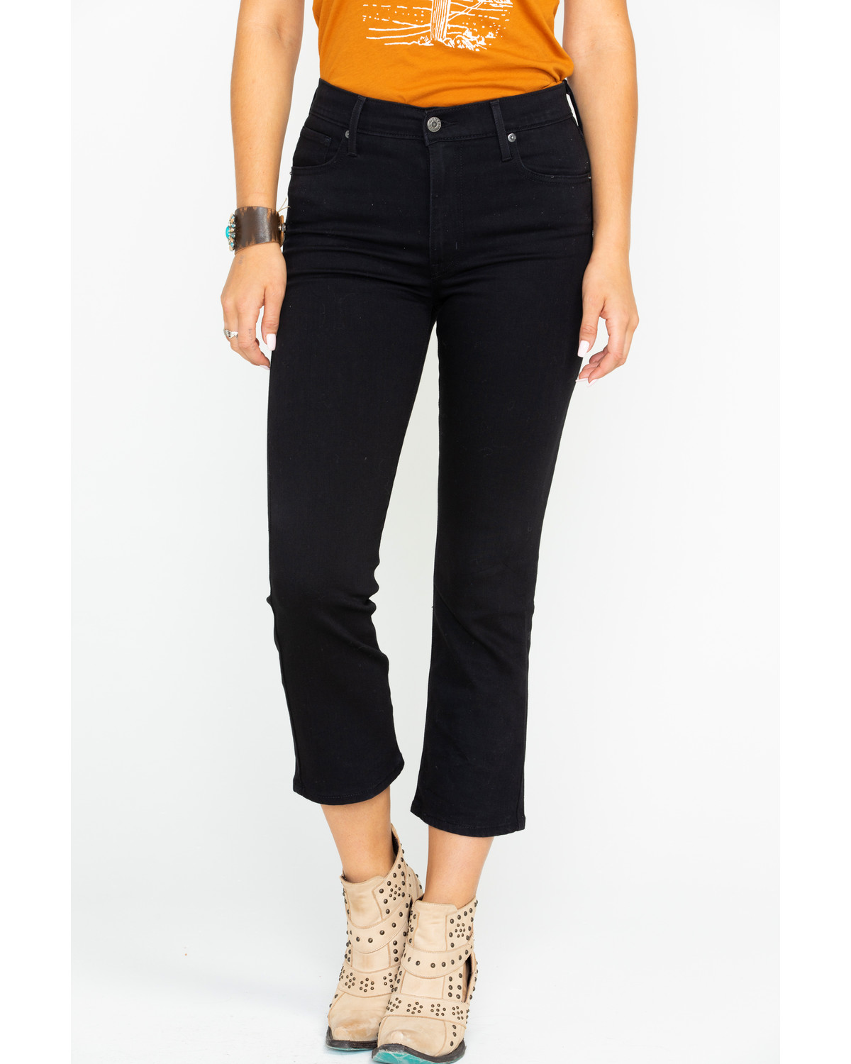 levi's high rise flare jeans