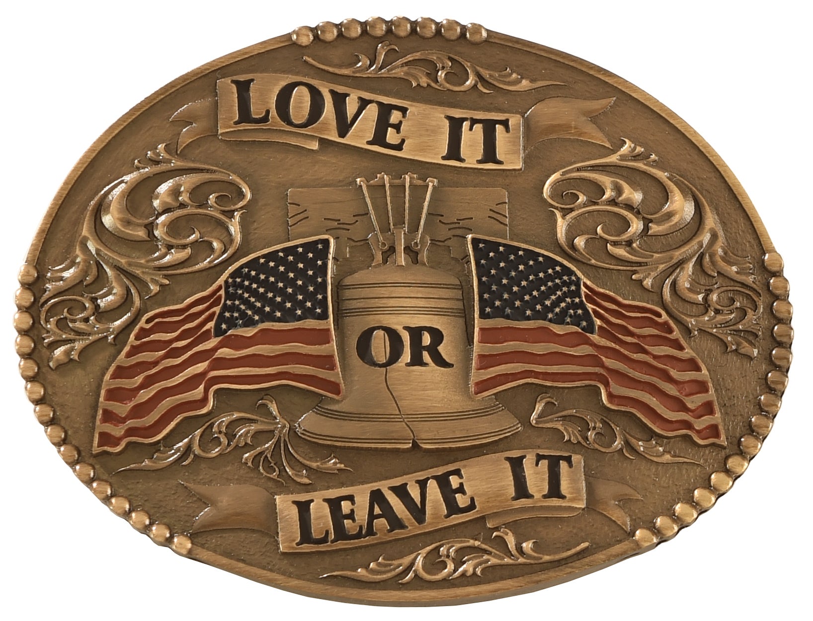 flag belt buckle