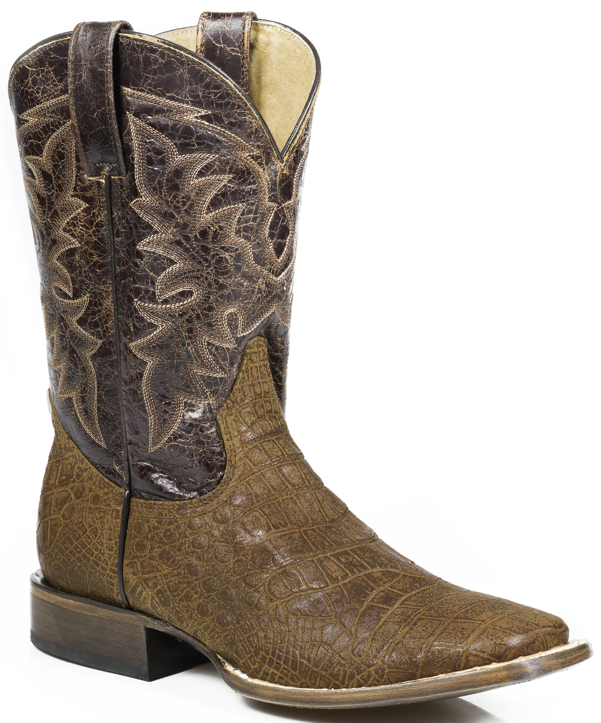 alligator print cowboy boots
