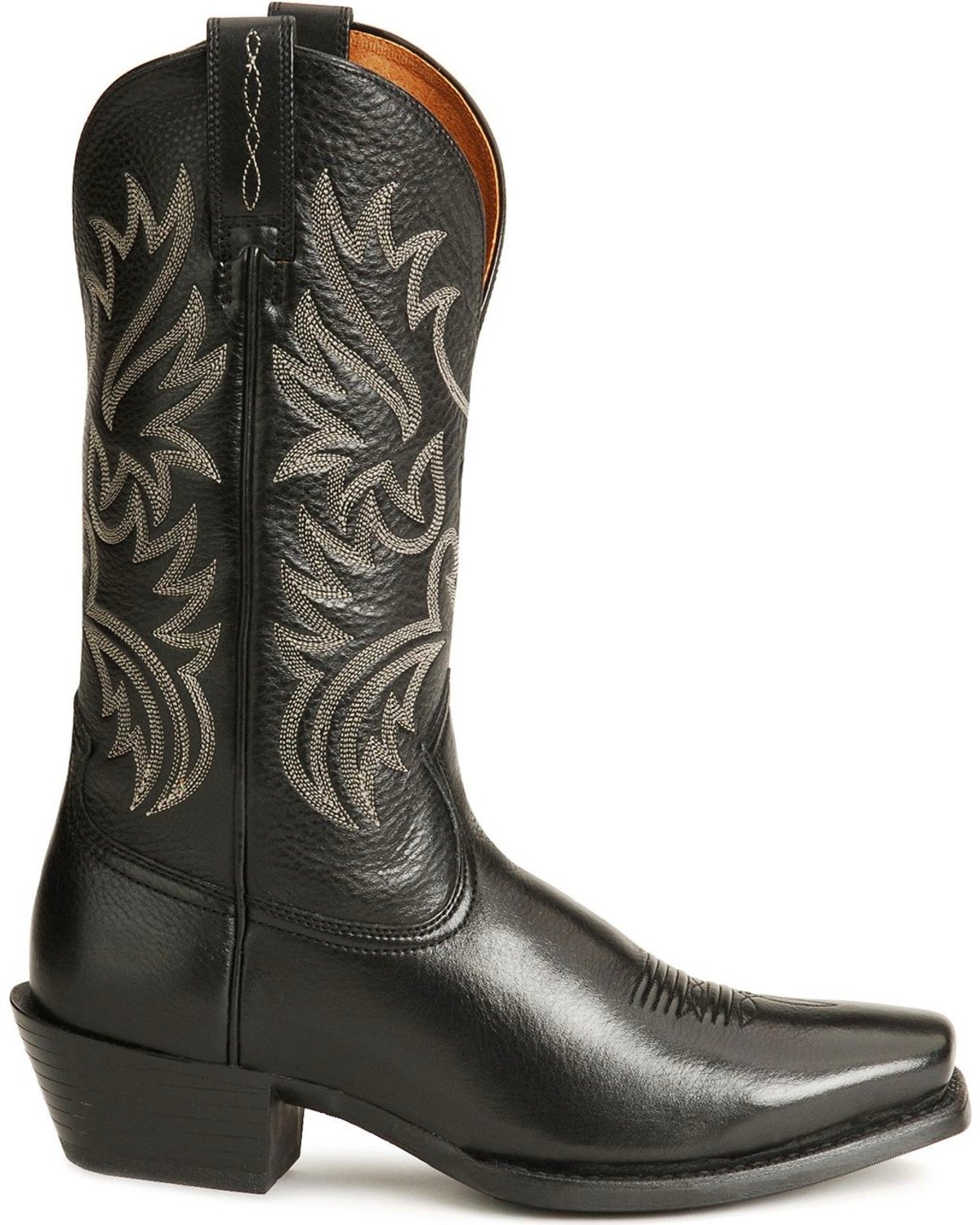 ariat square toe boots black