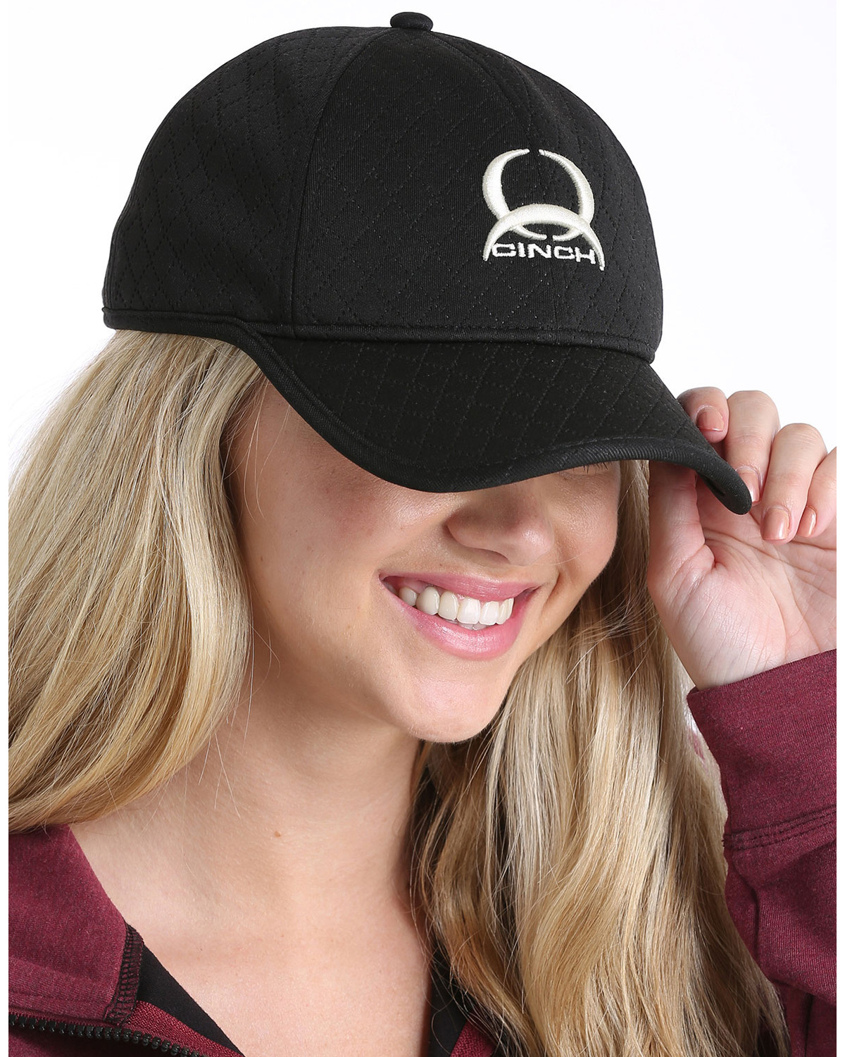 Cinch Women's White Embroidered Logo
