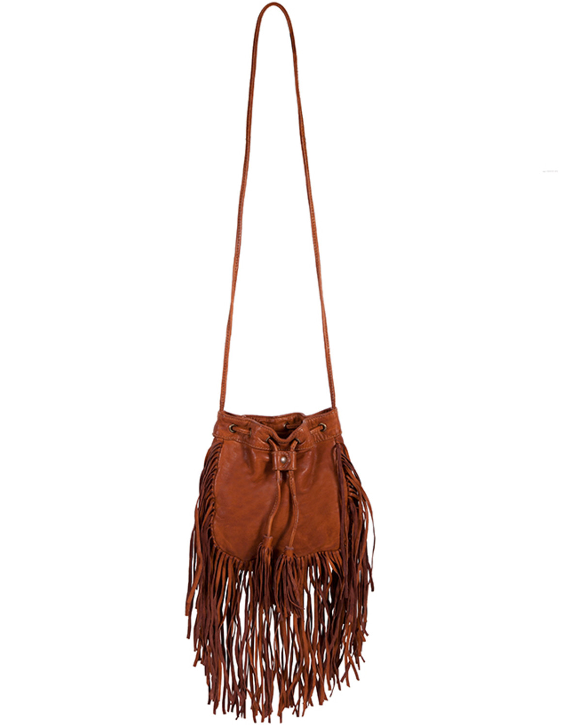 Leather fringe crossbody bag Clearance