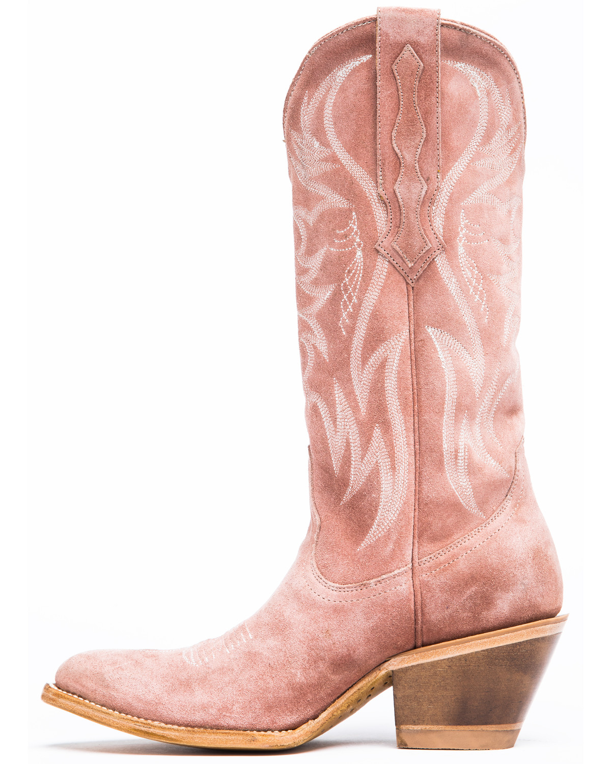 grey and pink boots