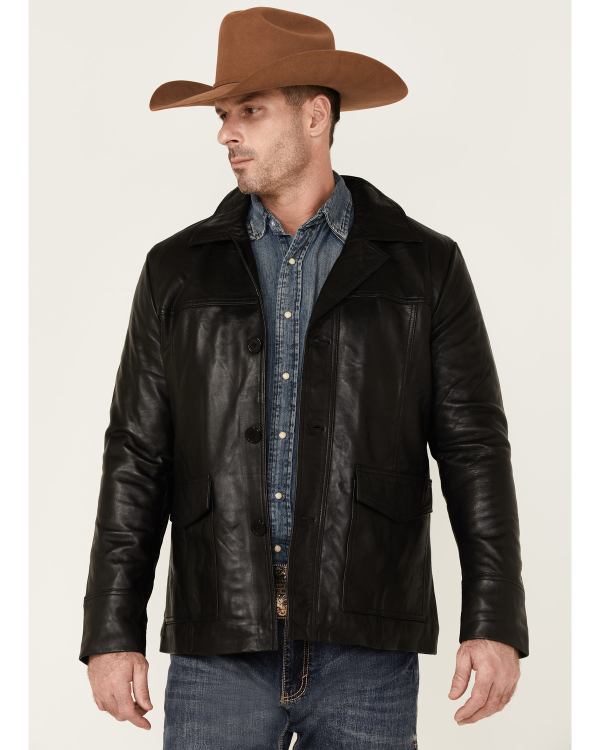 Milwaukee Leather Men's Leather Car Coat Jacket | Sheplers (1200 x 1500 Pixel)
