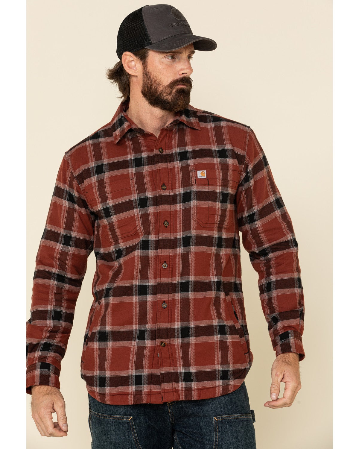 Carhartt Men's Iron Ore Plaid Rugged 