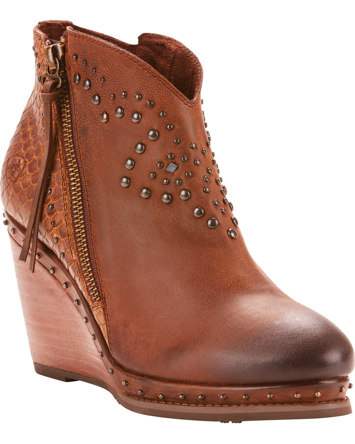 womens wedge booties