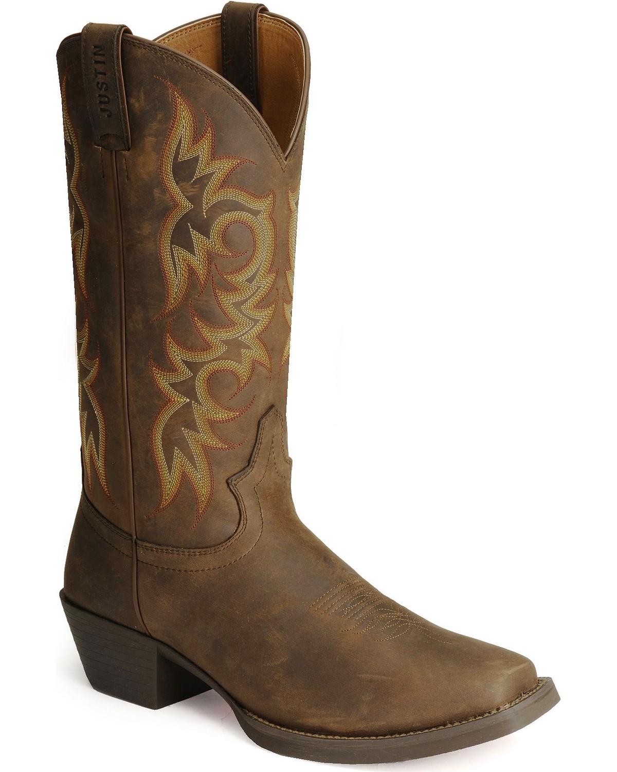 justin stampede western apache cowboy boot
