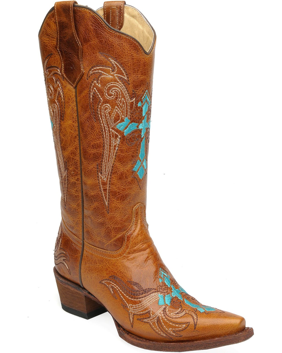 turquoise boots womens