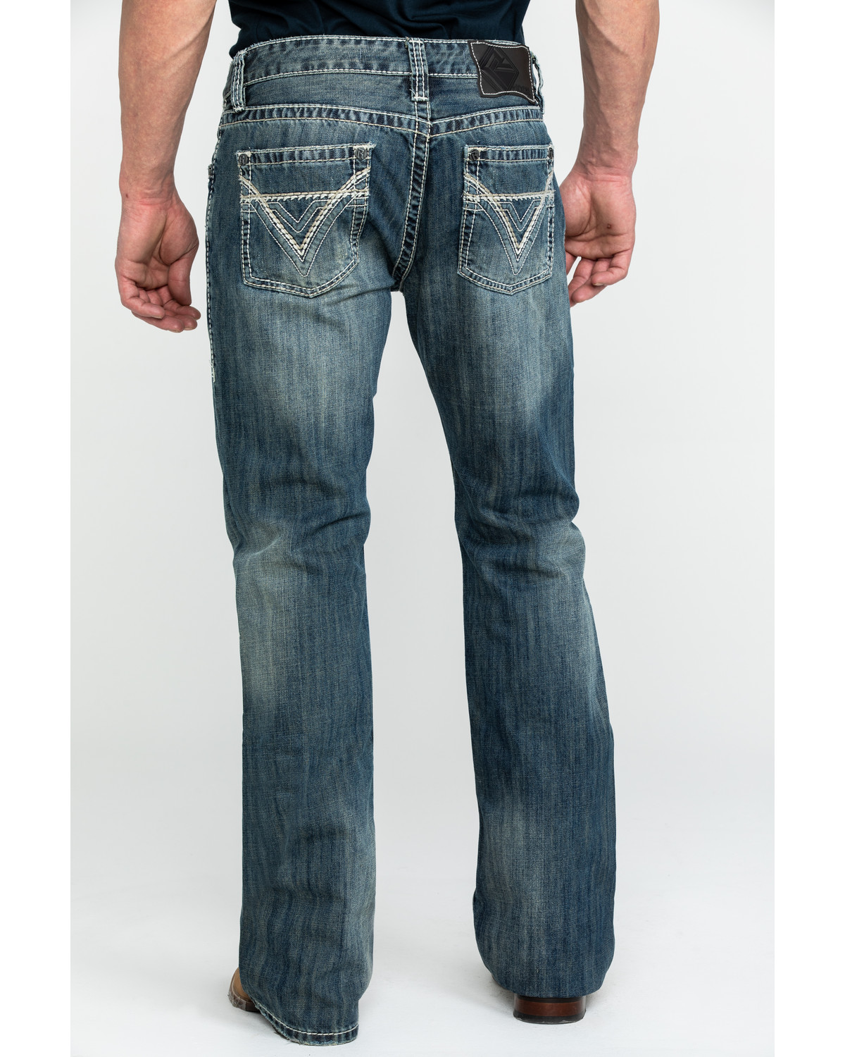 rock and roll denim trousers
