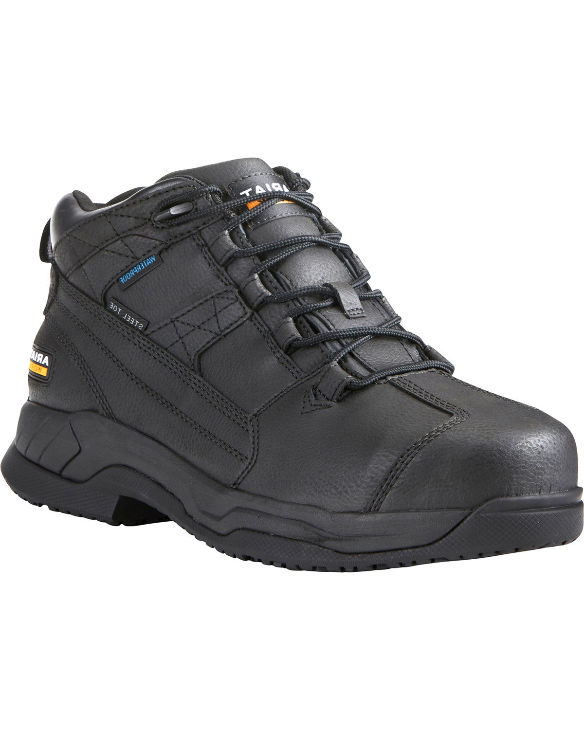 black ariat work boots