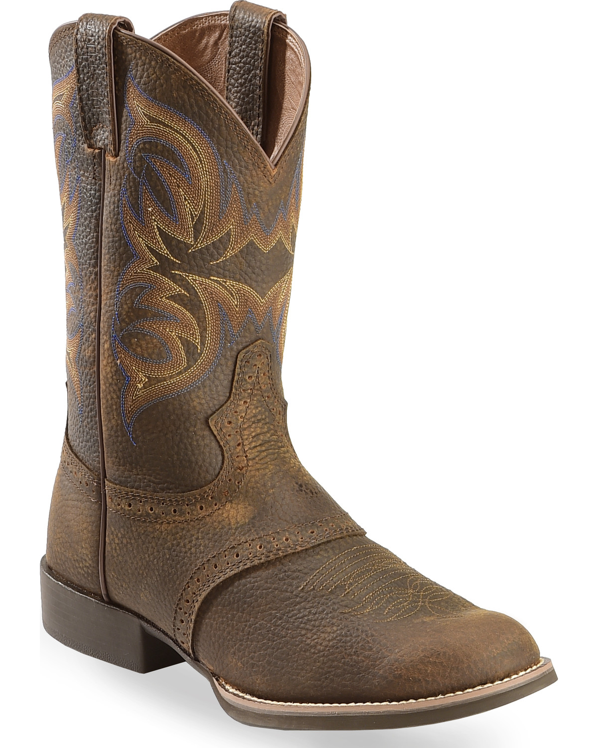 justin stampede lace up boots