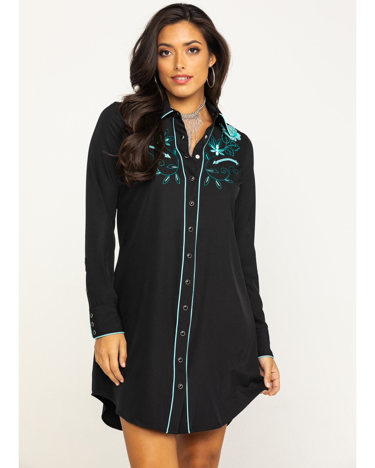 western shirt dress