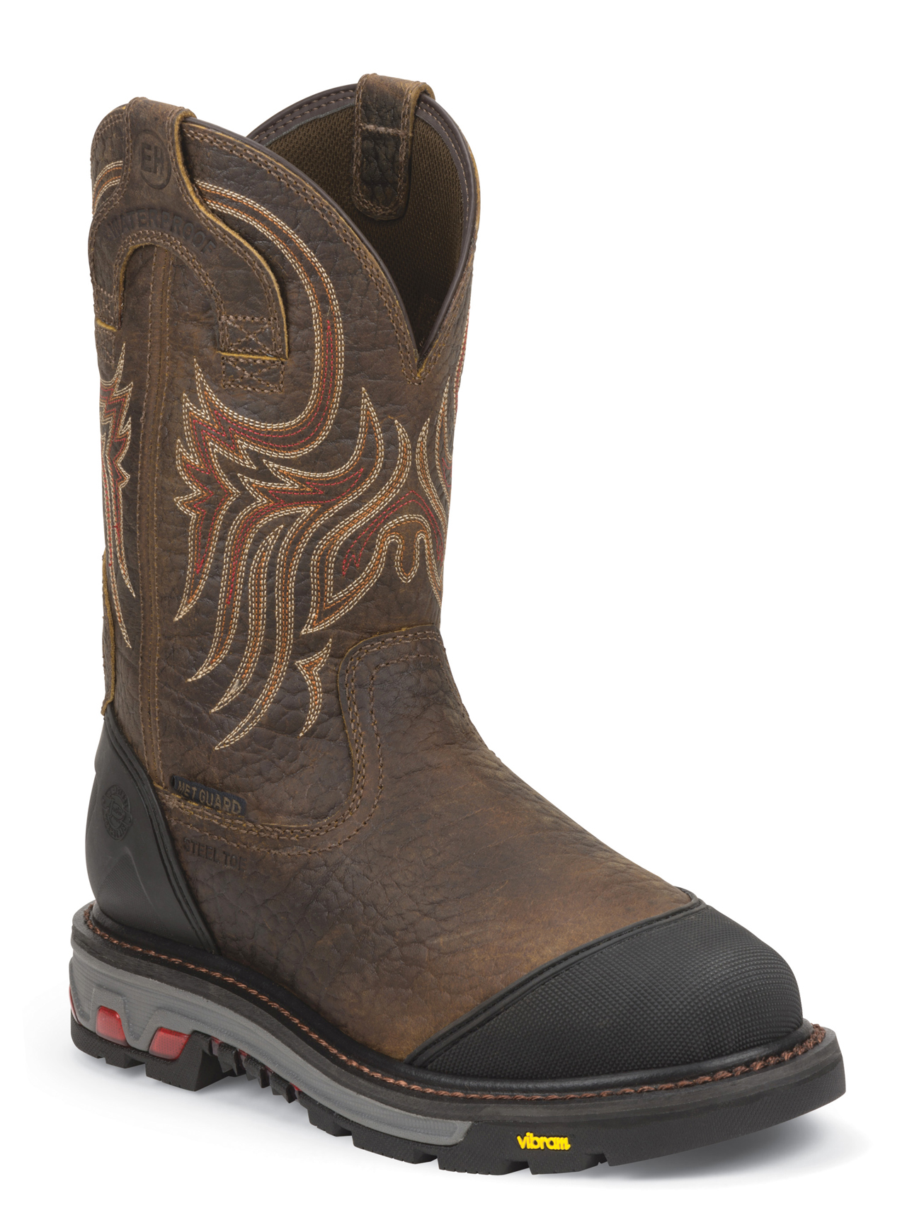 steel toe met guard cowboy boots