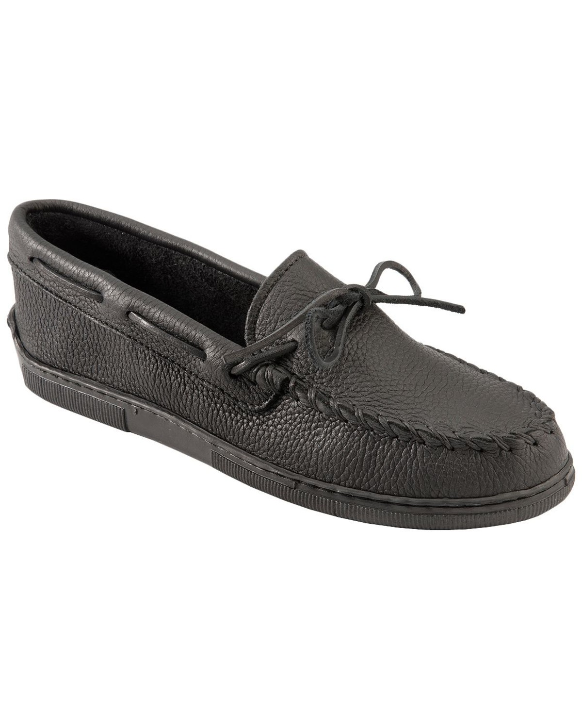 minnetonka moosehide fleece moc