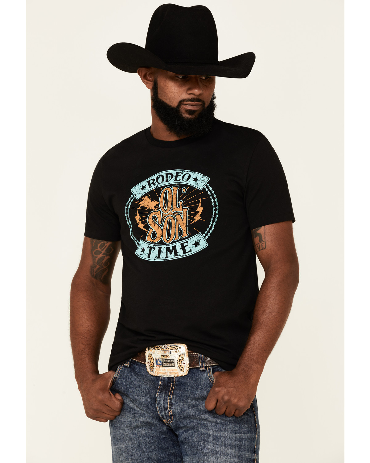 Dale Brisby Men's Rodeo Time Graphic Short Sleeve T-Shirt