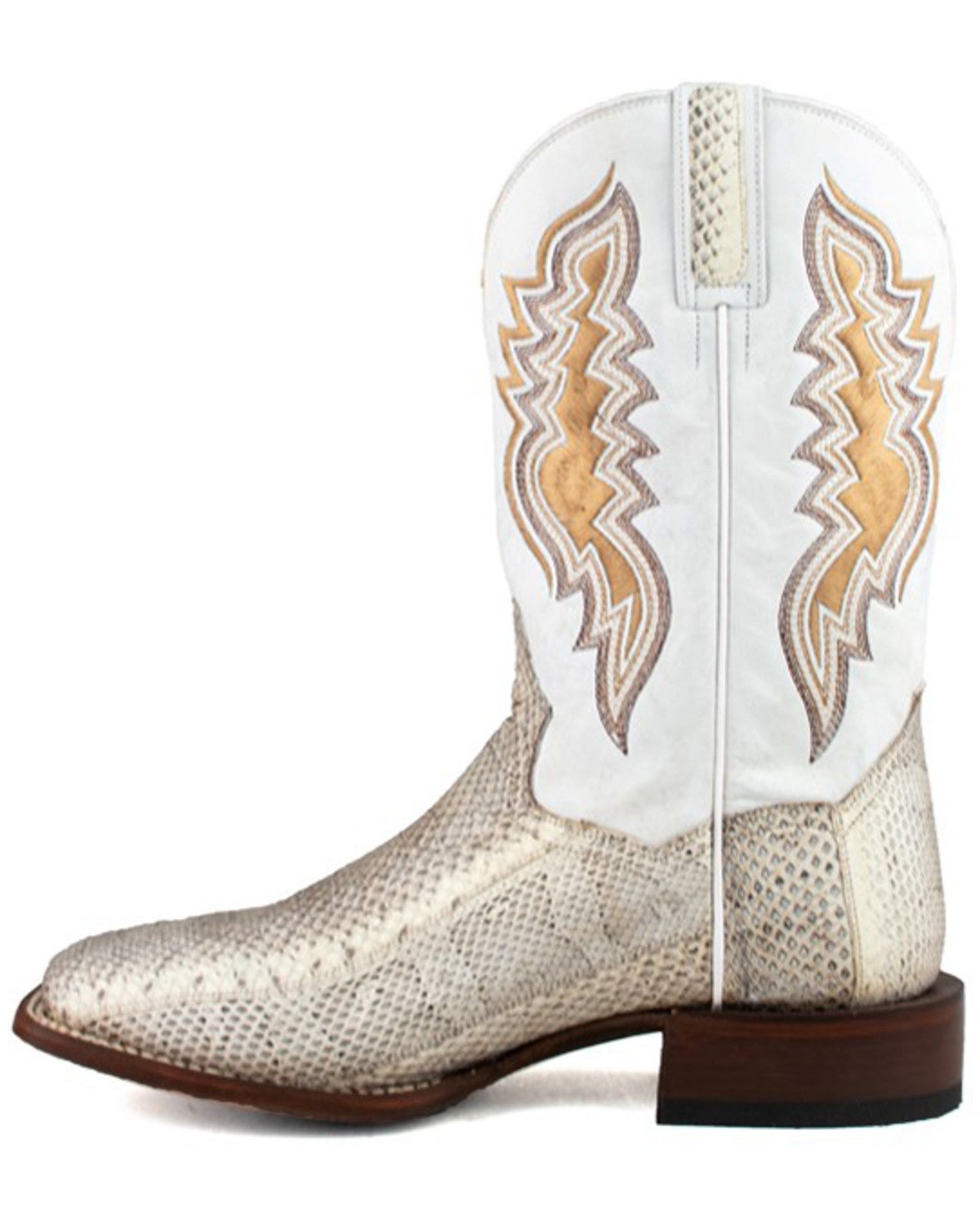 Dan Post Men's Exotic Water Snake Western Boot Broad Square Toe