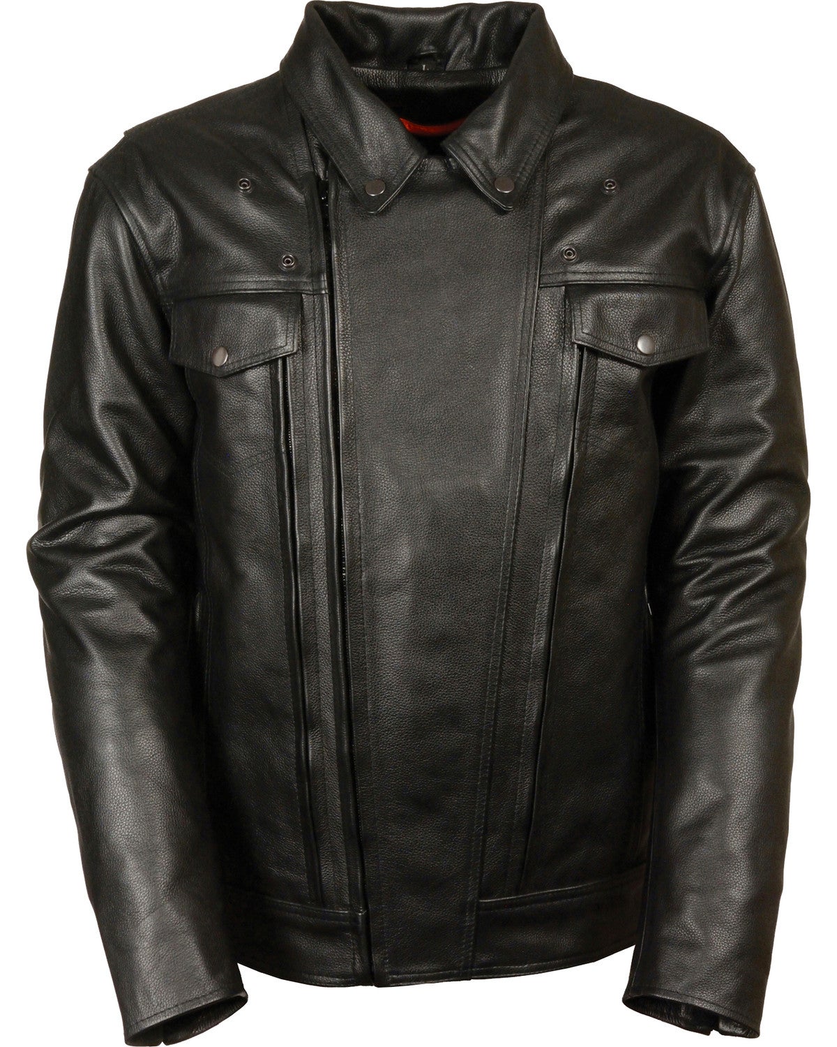 Milwaukee Leather Men's Utility Vented Cruiser Jacket Tall Sheplers