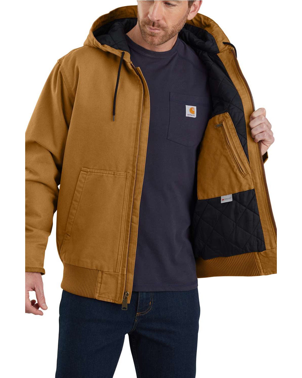 Carhartt Men's Sandstone Lined M 130 Active Work Jacket Sheplers