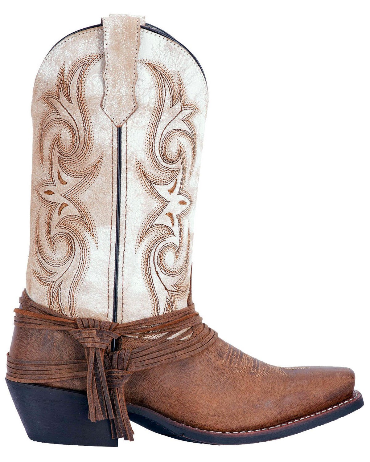 Laredo Women's Myra Ankle Fringe Western Boots Square Toe Sheplers