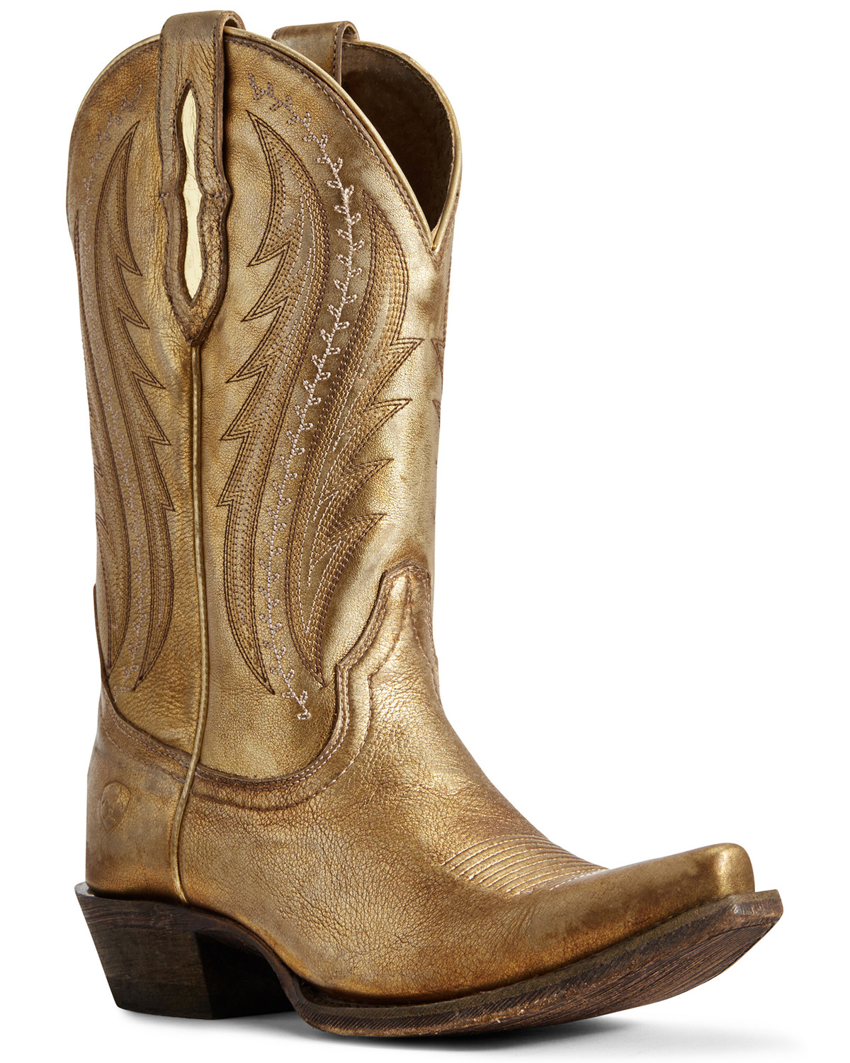 gold western boots