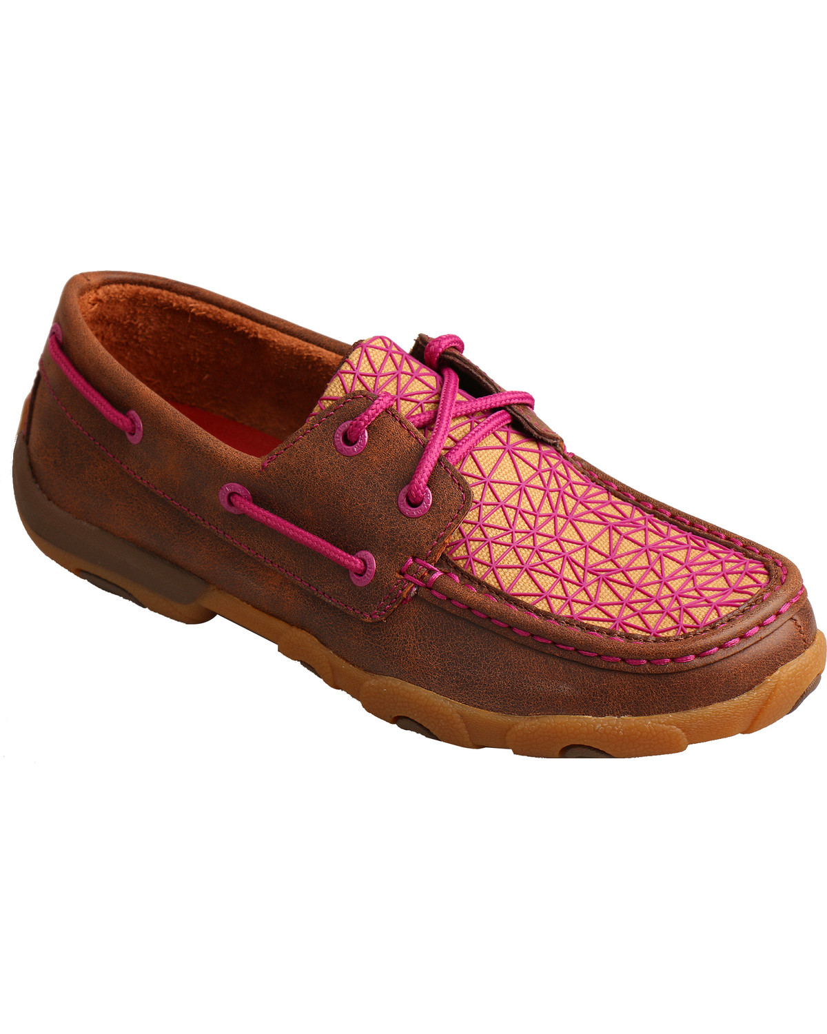 twisted x pink driving mocs